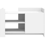 vidaXL Klubska mizica bela 80x50x50 inženirski les | Shoptok.si