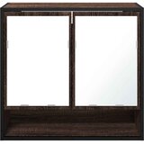  Kupaonski ormarić s ogledalom smeđi hrast 65x20x60 cm | shoptok.hr