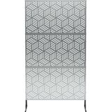  Zaslon za privatnost 100 x 50 x 180 cm Pocinčani čelik Srebrna | shoptok.hr