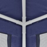 Šator za zabave s 8 mrežastih bočnih zidova plavi 3 x 9 m HDPE | shoptok.hr