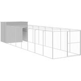  Kućica za pse s igralištem svjetlosiva 214x865x181 cm čelična | shoptok.hr