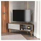 Hanah home tv polica mora walnut white | ePonuda.com