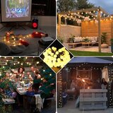  Solarni LED dekorativni niz 30×LED/8 funkcija 500 mAh 6,5 m IP67 topla bela | Eponuda.com