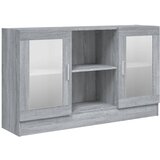 vidaXL Vitrina siva sonoma 120x30,5x70 cm konstruiran les, (20654276) | Shoptok.si