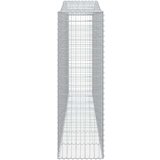  Lučne gabionske košare 2 kom 400x30x160/180cm pocinčano željezo | shoptok.hr