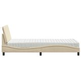  Krevet s madracem Hanko krem 90 x 200 cm od tkanine | shoptok.hr