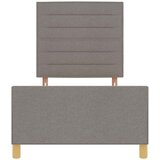  Krevetna konstrukcija Sivo-smeđa 90 x 200 cm tkanina | shoptok.hr