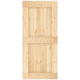  Vrata NARVIK Prirodna 95 x 210 cm Čvrsta borovina - Prirodna 95 x 210 cm Gladak dizajn | shoptok.hr