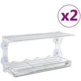  Prozorske hranilice za ptice 2 kom akrilne 30 x 12 x 15 cm | Eponuda.com