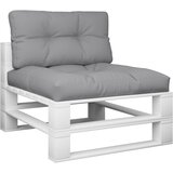 Jastuci za palete 2 kom sivi od tkanine Siva 70 x 70 x 12 cm | shoptok.hr