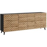 Livetastic Nizka Omarica Phuket, Barva Hrasta, Črna | Shoptok.si