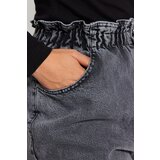 Trendyol Curve Gray High Waist Elastic Waist Mom Jeans | Eponuda.ba