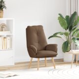  Udobna Fotelja Smeđa Tkanina | shoptok.hr