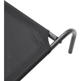  Povišeni krevet za pse crni 130x80x20 cm Oxford tkanina i čelik | shoptok.hr