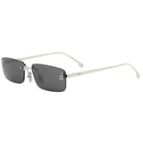 First Crystal Yellow Rectangular Sunglasses ONE SIZE (54) Zlata/Siva