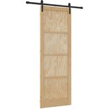 Klizna vrata Prirodna 83 x 232 cm Masivna borovina | shoptok.hr