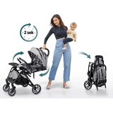 Nukido dječja kolica Paseo, siva | shoptok.hr