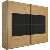 XORA OMARA Z DRSNIMI VRATI, barve hrasta, temno siva | Shoptok.si