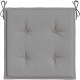  Jastuci za vrtne stolice 6 kom sivi 40x40x4 cm od tkanine | shoptok.hr