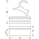  LED Dečija zidna svetiljka sa policom JUMPING CAT LED/5W/230V | Eponuda.com