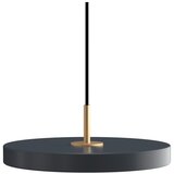 UMAGE Antracitno siva metalna LED viseća svjetiljka s mogućnosti zatamnjivanja s metalnim sjenilom ø 31 cm Asteria Plus – u
