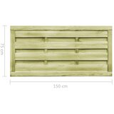  Vrtna vrata 2 kom od impregnirane borovine 150 x 75 cm zelena | shoptok.hr
