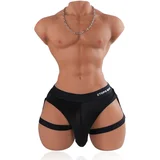 Mark 15.3kg Realistic TPE Male Sex Doll Torso with Big Dick Wheat