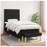  S oprugama i madracem crni 90x200 cm od tkanine | shoptok.hr