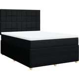 Maison Chic Box spring postelja - Vzmetna postelja z vzmetnico črna 140x200 cm blago SL5097, (21886778) | Shoptok.si