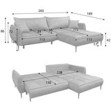 MID.YOU KOTNA SEDEŽNA GARNITURA, velur barve korale | Shoptok.si