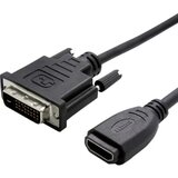 Value DVI / HDMI adapterski kabel DVI-D 24+1-polni vtič\, HDMI-A vtičnica 0.15 m črna 12.99.3116 DVI kabel, (20418960) | Shoptok.si