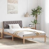  Okvir kreveta Smeđa i taupe 100 x 200 cm Masivna borovina | shoptok.hr