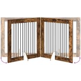  Vrata za pse s postoljem 2 pcs Dimljeni hrast 100 x 100 cm | Eponuda.ba