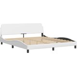vidaXL Okvir za krevet s uzglavljem bijeli 180x200 cm od umjetne kože | shoptok.hr