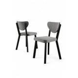 Hanah home set stolica (4 komada) arfe grey black Cene