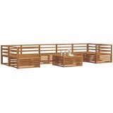  Set vanjskih sofa 8 kom. Prirodna Čvrsto drvo akacije | shoptok.hr