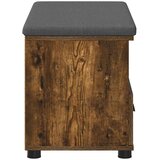  Klupa za hodnik s jastukom Dimljeni hrast 80 x 38 x 46 cm | shoptok.hr