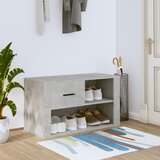 Ormarić za cipele boja betona 80x35x45 cm konstruirano drvo | shoptok.hr
