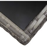  Vrtni stol sivi 170 x 80 x 74 cm od poliratana | shoptok.hr