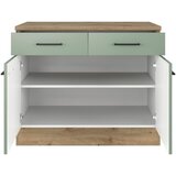 Flex-Well Kuhinjska Spodnja Omarica Cara, Zelena, Hrast | Shoptok.si
