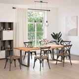  Noge jedilne mize V-oblika 2 kosa Antracit 90x(72-73,3)cm Jeklo | Shoptok.si