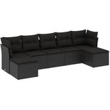 vidaXL 7-dijelni set vrtnih sofa od poliratana s jastucima crni | shoptok.hr