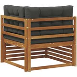  Vanjska kutna sofa Čvrsto drvo akacije Prirodna | Eponuda.ba