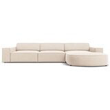 Micadoni Home Bež žametni kotni kavč (desni kot) Jodie - Micadoni Home Cene