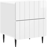  Nočna omarica Bela 43 x 34,5 x 49,5 cm Inženirski les, (5000298638) | Shoptok.si