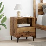 vidaXL Noćni ormar s ladicama 2 pcs Staro drvo 40 x 35 x 47.5 cm u