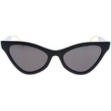 Gucci GG0597S 001 ONE SIZE (55) Črna/Siva | Shoptok.si