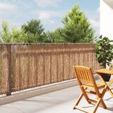 vidaXL Rjava Les, Kovina 400 x 125 cm Zunanja ograja Pravokotna Cene