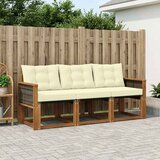  Set vanjskih sofa 3 kom. Prirodna i krem | shoptok.hr