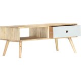 Maison Chic Klubska mizica - kavna mizica - Nizka mizica 90x50x40 cm trden mangov les, (21754827) Cene